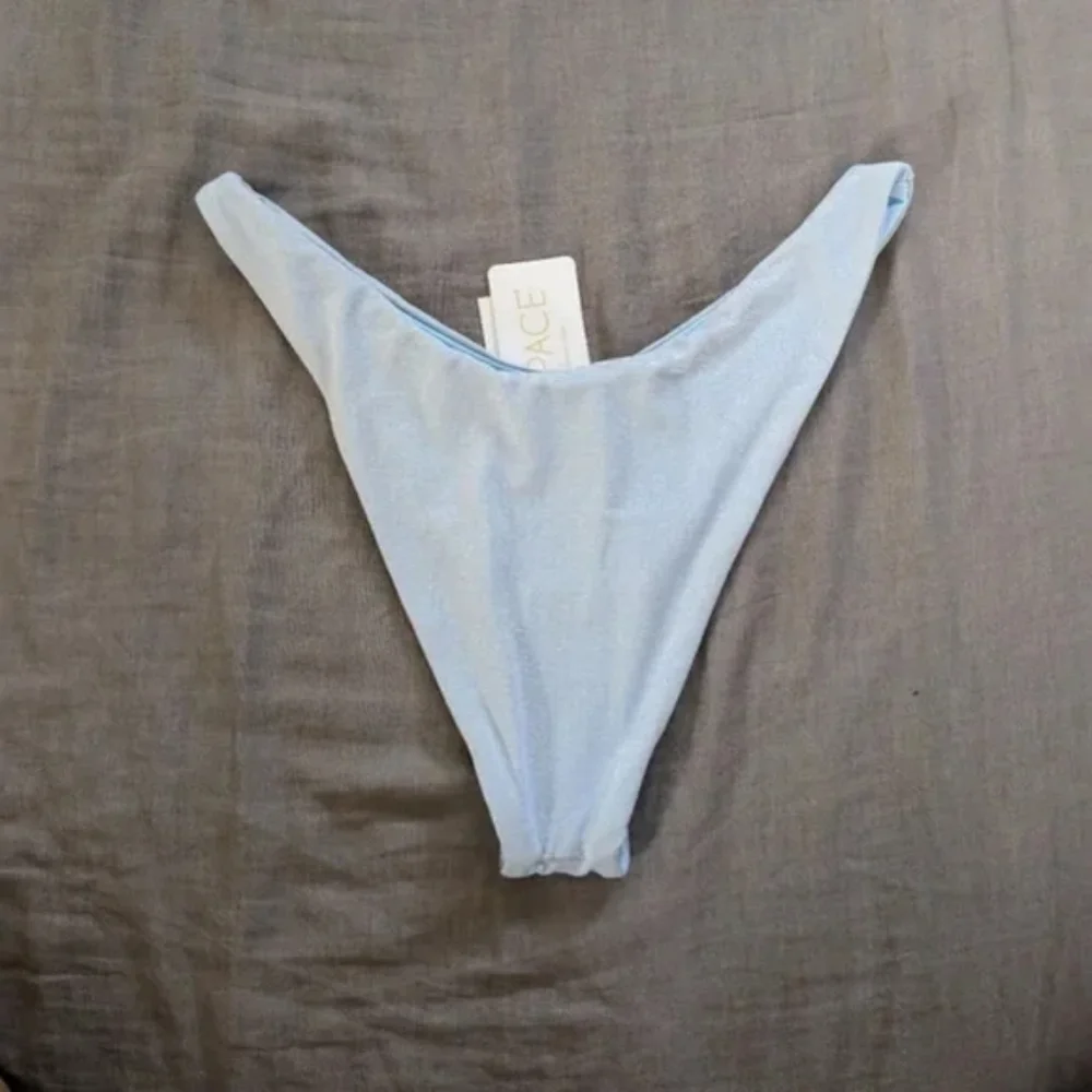 L*Space Ringo Cabana Bikini Set Sky Blue Shimmer